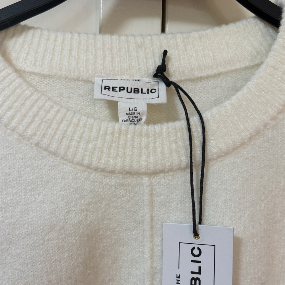 For The Republic Cream Crew Neck Sweater - Picture 2 of 7